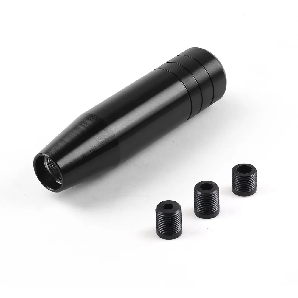 13CM Aluminum Gear Shift Knob Racing Car Universal Manual Transmission Shifter Lever Knob With three adapters gear shift knob