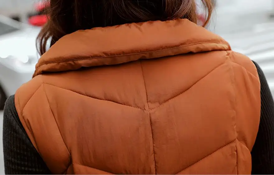 Sleeveless Coat Women Vests New Waistcoat Women Vest Spring Autumn Jackets Long Slim Thickening Warm Female Coats Black