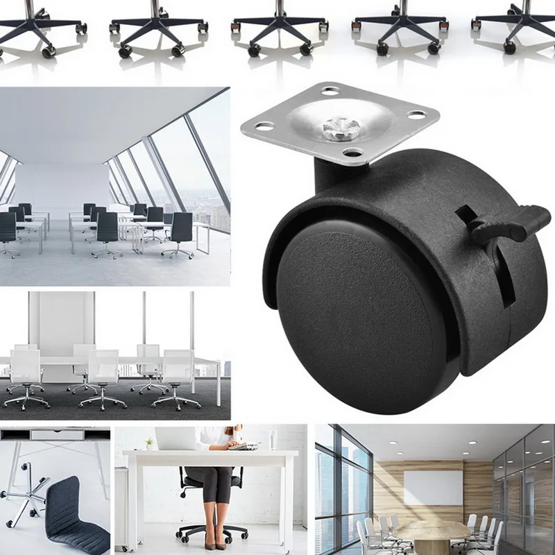 

Swivel Caster Wheels Office Chair No Noise Wheels 4Pcs