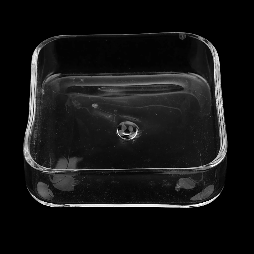 Aquarium Fish Tank Glass Shrimp Feeding Food Dish Feeder Container Round/Square Aquarium Fish Tank Glass Shrimp Feeding Food Dish Feeder Container Round/Square