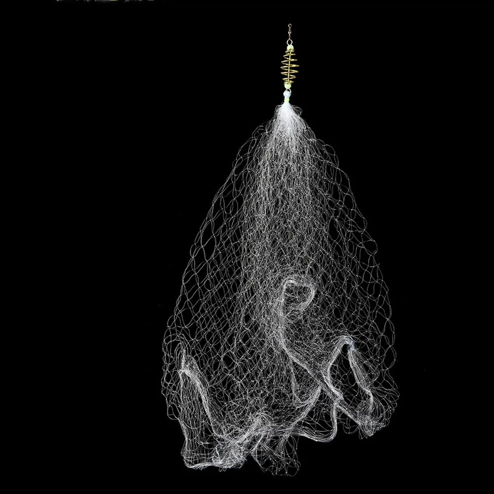 Fishing net cage sticky fishing netting small trap beads copper spring shoal net magic trap fishing net fishing tackle 30N20 (3)
