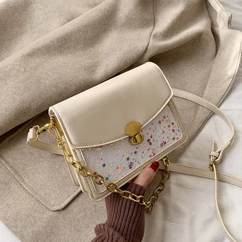 

Color Women Bags Designer Leather Chain Single Shoulder Bags Tote Hand Bag Fashion Crossbody Bags For Women Single Shoulder Bag