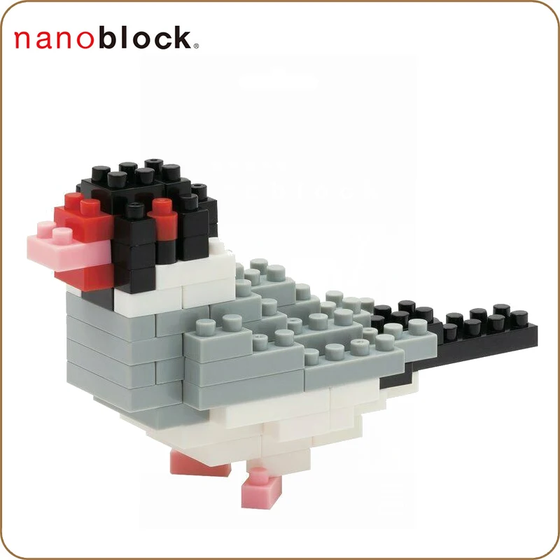Новые Строительные блоки Nanoblock Java Sparrow NBC 125 80 шт. микроразмера обучающие игрушки