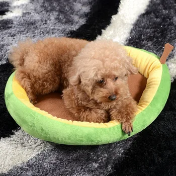 

Kennel Cat Nest Warm Avocado Modeling Dog Bed Mat Pet Cat Bed Cute Kennel For Dogs Fruit Bed