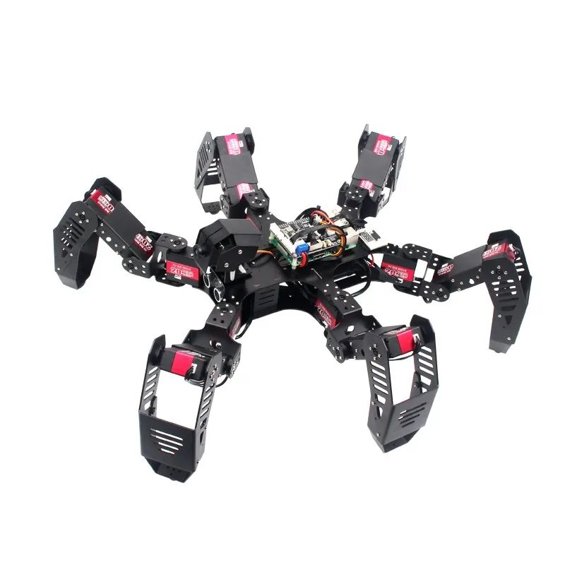 18DOF Hexapod робот-Паук Робот 2DOF PTZ с основной платой для Raspberry Pi 3B+ готовые