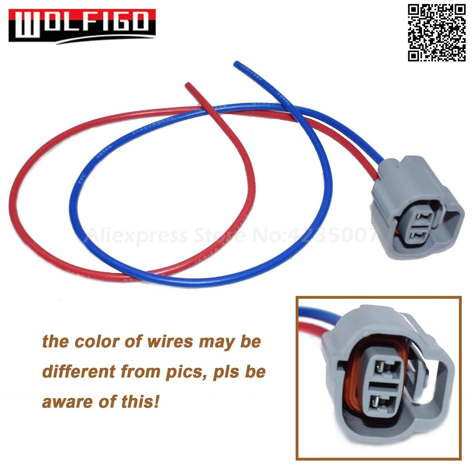 

WOLFIGO 2-Way 2 Wires Connector Pigtail of Vapor Canister Purge Valve Solenoid Fit Lexus Toyota 228207,PT1028,2502-492831,PT1743