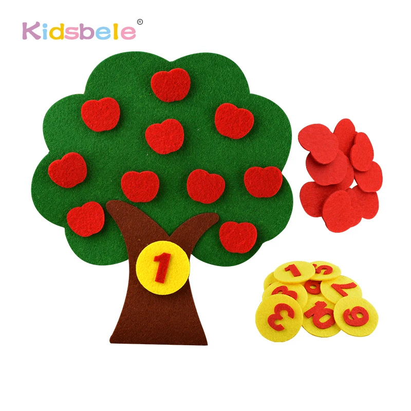 Kids Craft Puzzle Educational-Toys Carrot-Design DIY Children Apple-Tree