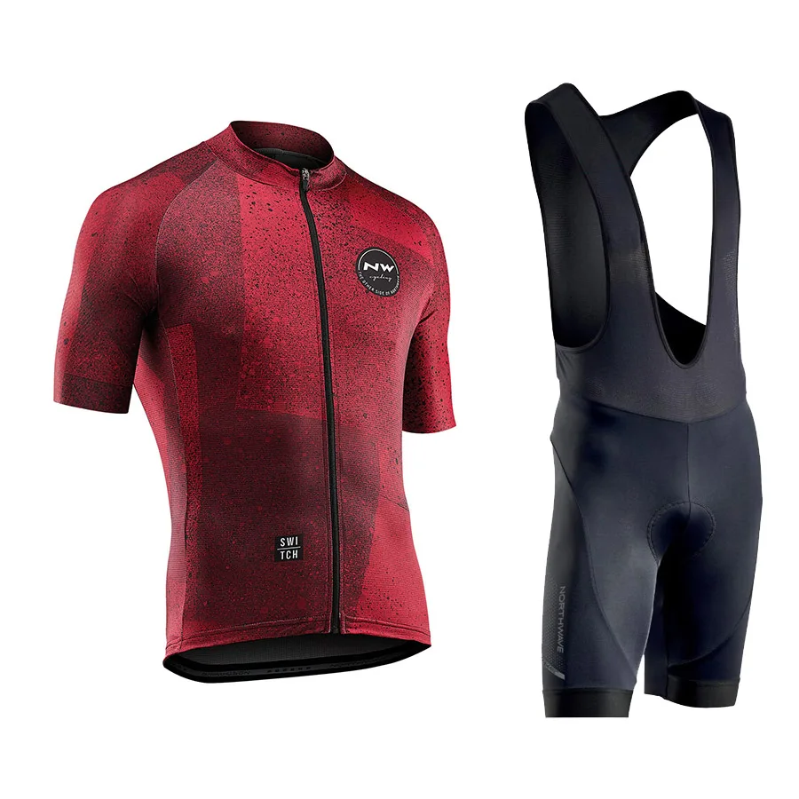 

NW 2019 Pro Cycling Jersey Bibs Shorts Suit Mens Cycling Clothes Ropa Ciclismo Summer Road quick dry bicycling Maillot clothes