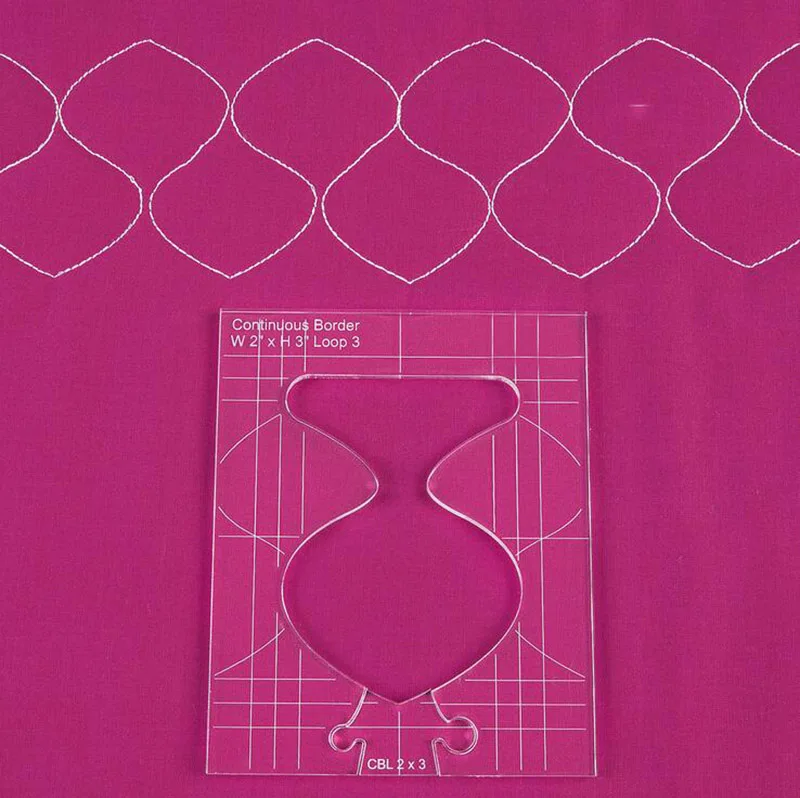  new ruler border sampler template set for sewing machine can create beautiful borders 1 set =4pcs #