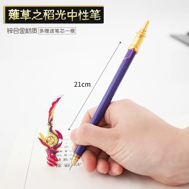 Anime Genshin Impact Cosplay Stationery Weapons Tartaglia Arataki Itto Raiden Shogun Thomas Sword Sign Pens Props zhicaozhidaoguang