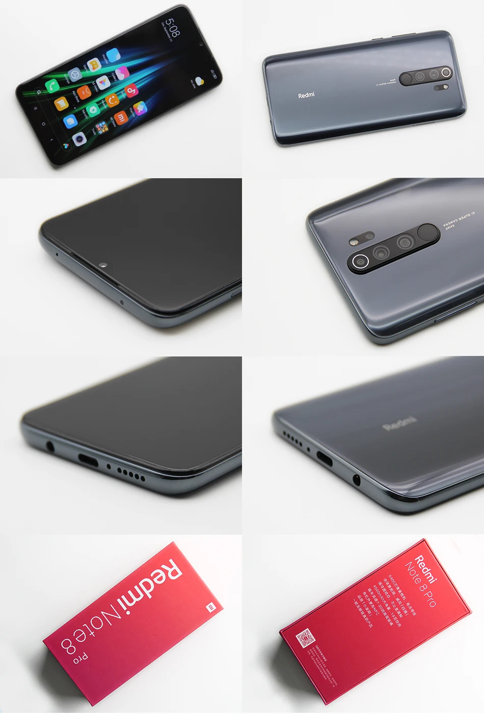 Смартфон Redmi Note 8 Pro с глобальной прошивкой, 6 ГБ ОЗУ, 128 Гб ПЗУ, 64 мп, четыре камеры MTK Helio G90T, 4500 мАч, 18 Вт, QC3.0, UFS2.1, NFC