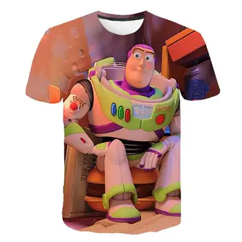 

New 3d Harajuku Style Cartoon Buzz Lightyear Printed Boys T -Shirt Fashion Short Sleeve Kids Boy /Girl Clothing