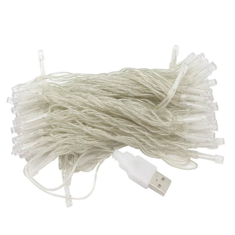 

TOP 10M DC5V USB LED String Lights Holiday Lighting Fairy Garland for Christmas Tree Wedding Party Decoration Light Warm White