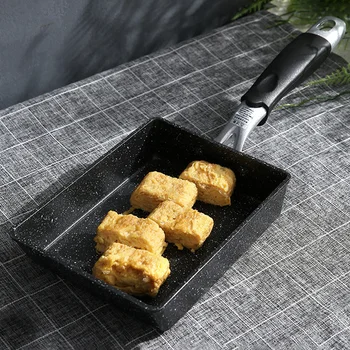 

Japanese Style Frying Pan For Induction Cooker Aluminium Kitchen Frying Pan Household Cookware Tamagoyaki Omelette Make