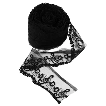 

20 Yards Lace Material Durable Black Pretty Embroidered Lace Decor Clothing Accessories for Dress Skirt