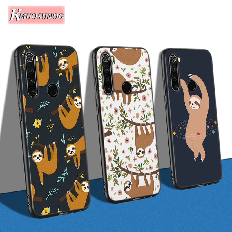 

Cute Cartoon Sloth for Xiaomi Redmi Note 8T 8 7 6 Pro Back Shell for Redmi Note 5 Pro 5A 4 4X Phone Case