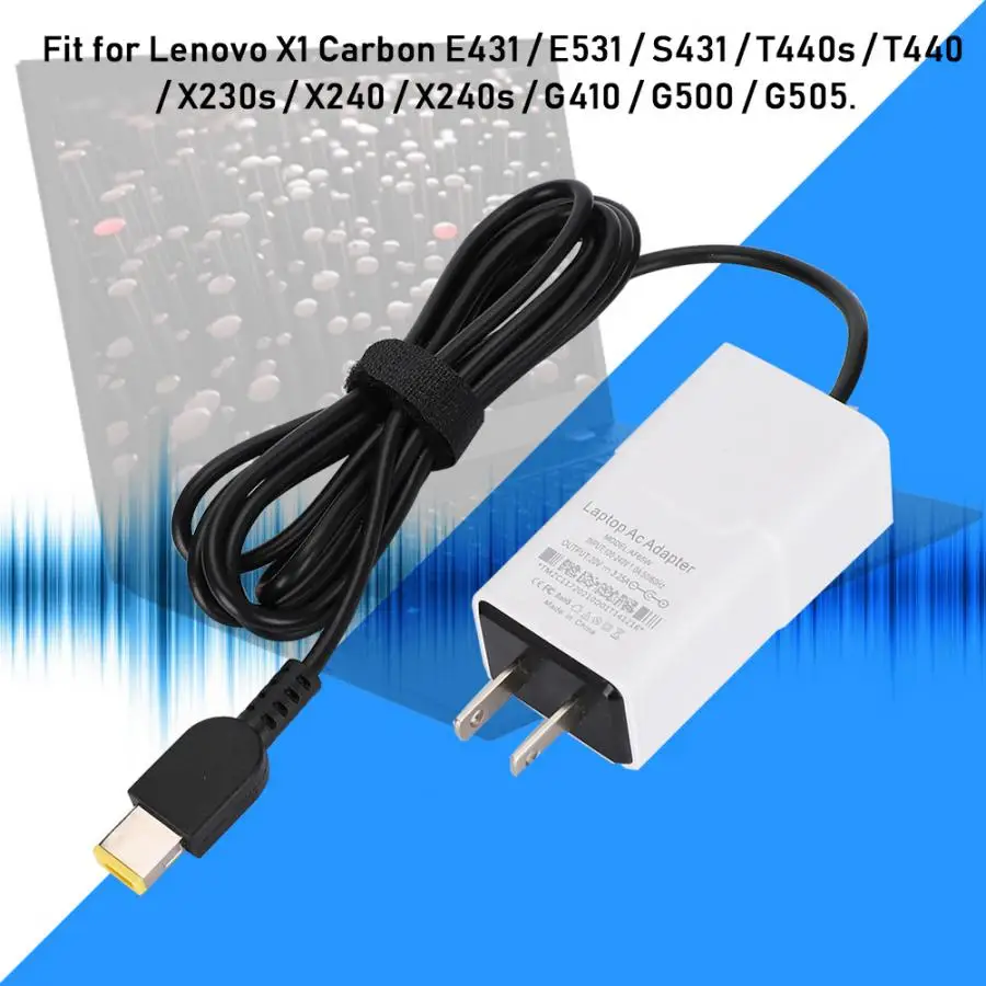 65W 20V 3.25A адаптер питания квадратный порт с контактом для lenovo X1/Carbon/E431/E531/S431/T440s/T440/X230s/X240/X240s