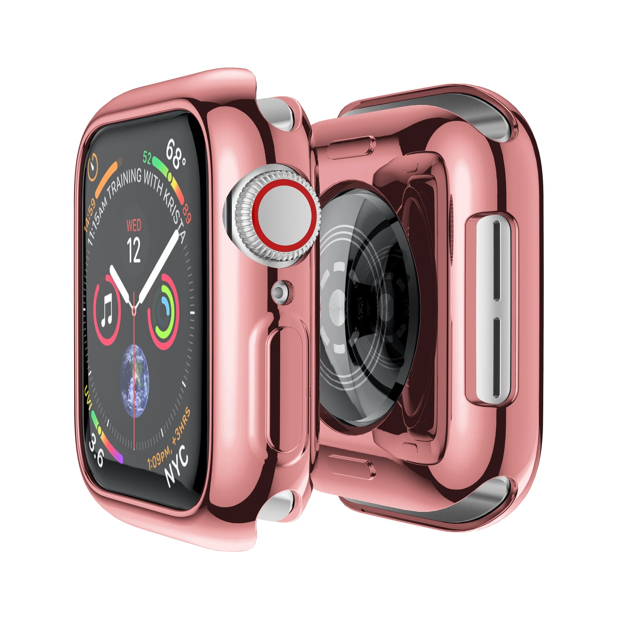 

360 Slim Watch Cover for Apple Watch Case 5 4 42MM 44MM Soft Clear TPU Screen Protector for Watch 4 5 44MM 40MM