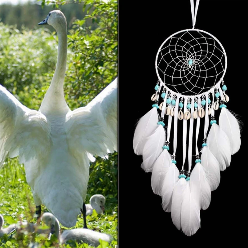 Handmade Dream Catcher with Feather Wall Car Hanging Decoration Ornaments Craft Y4UE