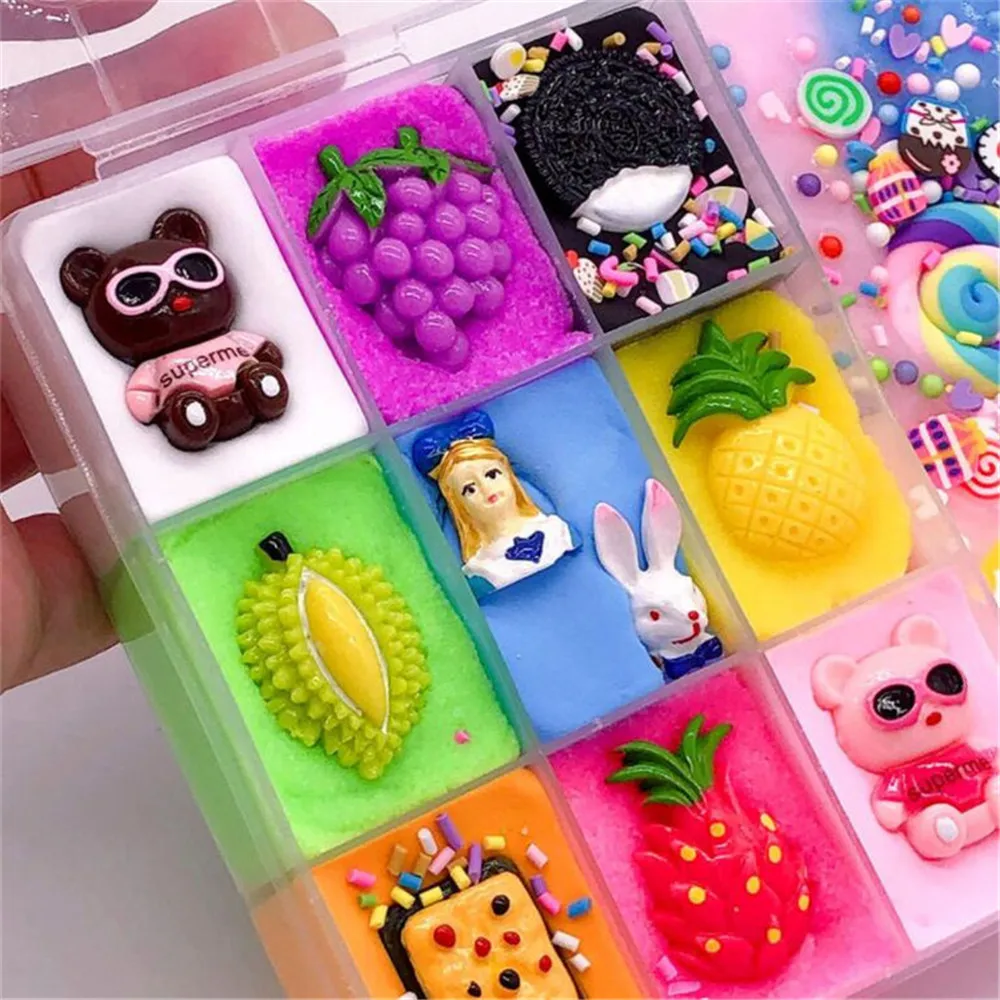 Детские очаровательные Slime мягкая глина для удаления слизи с кристаллами в грязи