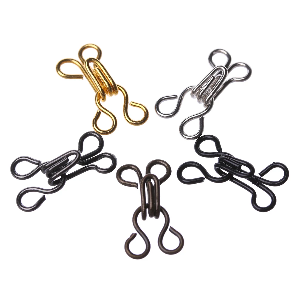 

6/8 sets 11/14/16/18mm Mini Metal Buckle Diy Doll Belt Buckles Invisible Buttons For 1/6 Doll Bags Clothes Sewing Accessories
