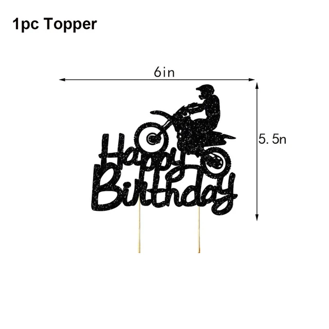 Motocicleta corrida tema bolo de aniversário topper esportes radicais  corrida suprimentos do partido motocross decoração festa corrida decorações  - AliExpress