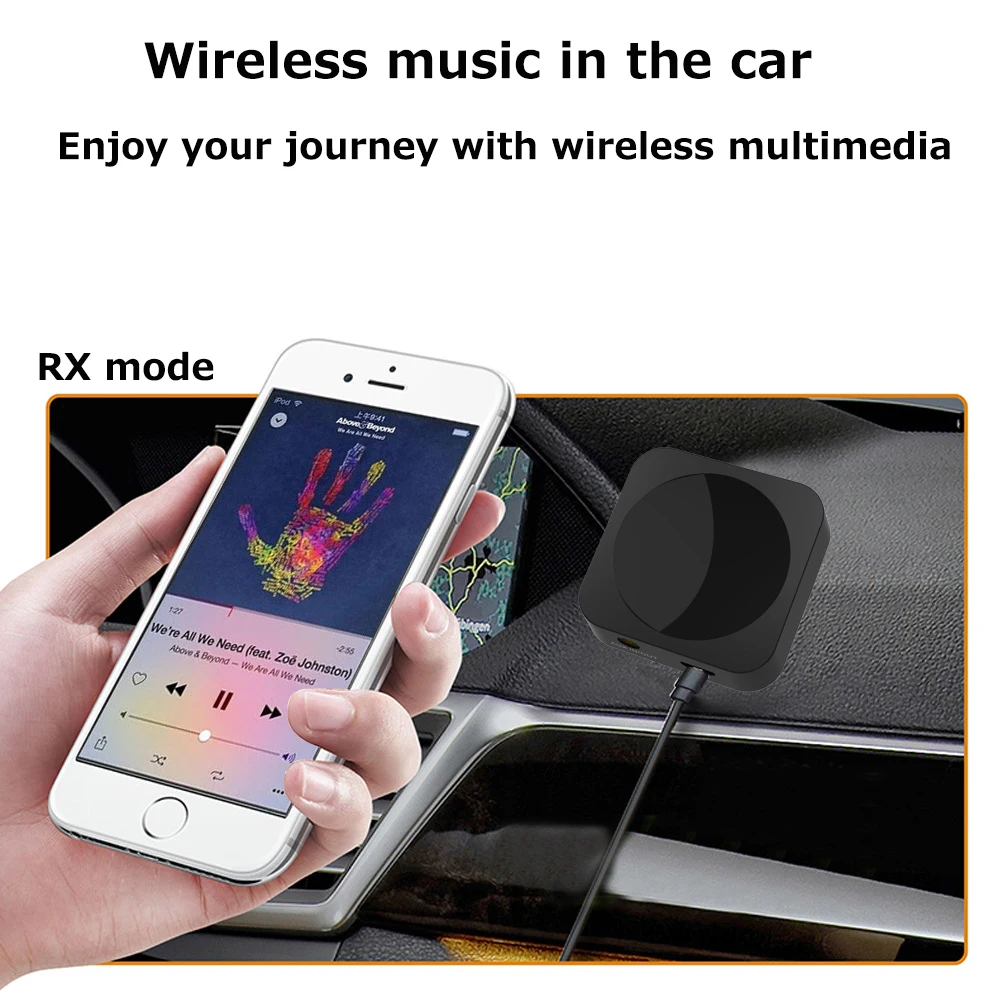 JINSERTA Bluetooth Receiver Transmitter aptX 3 5mm Jack Aux Wireless Adapter Music for TV Car Headphone Bluetooth Audio Receiver