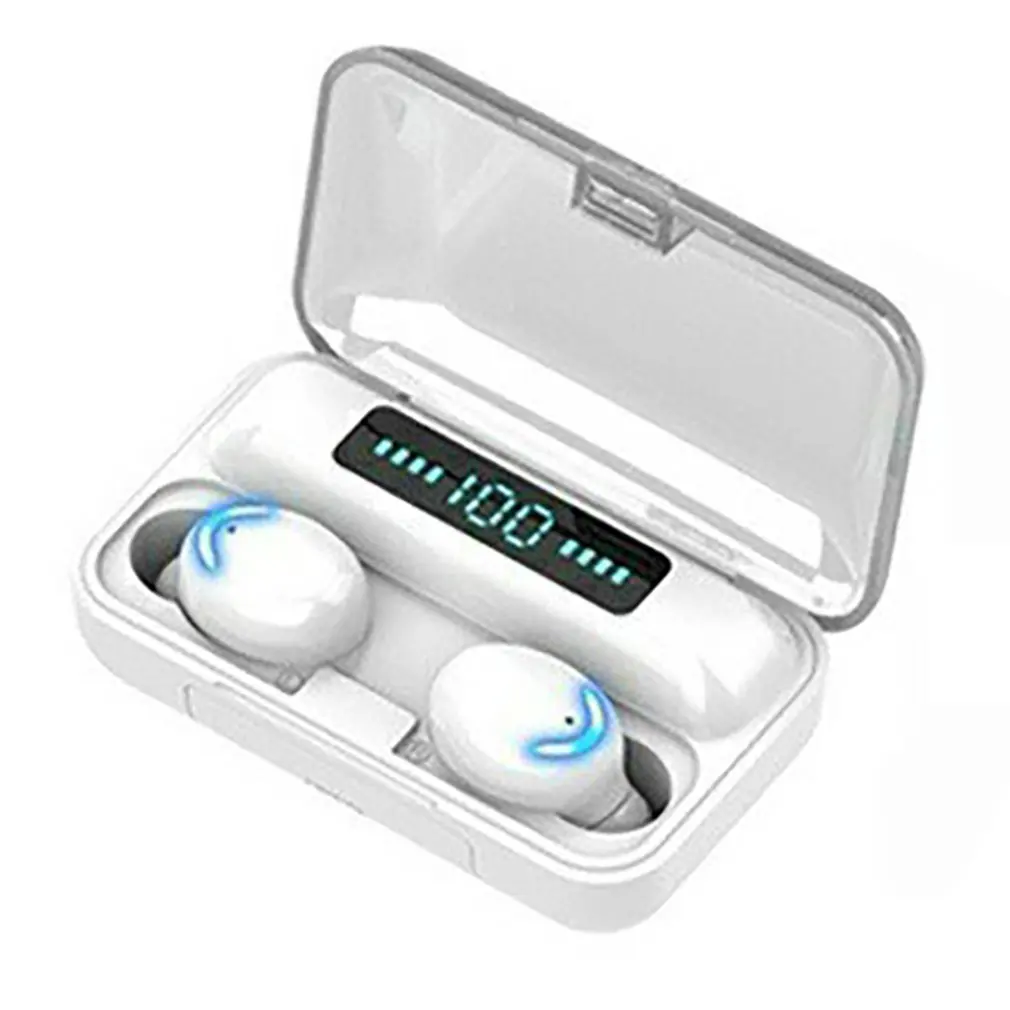 Новинка компактная Bluetooth-гарнитура F9-5d 5 0 мАч TWS-наушники со светодиодной