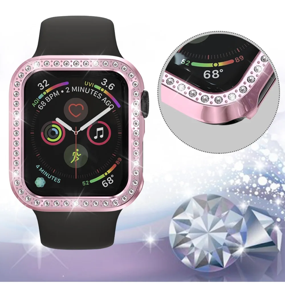 Защитный чехол для Apple Watch, версии 5/4/3/2/1 40 мм 44 расположен в городе дрель ПК Материал чехол s для наручных часов iWatch, версия 3, 2, 42 мм, 38 мм