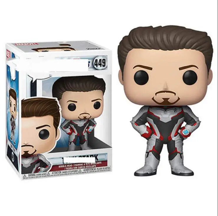 Funko POP Marvel Мстители Железный человек Tony Stark War Machine коллекция виниловых экшен и игрушек Фигурки Коллекционная модель игрушки для детей - Цвет: 449 with box