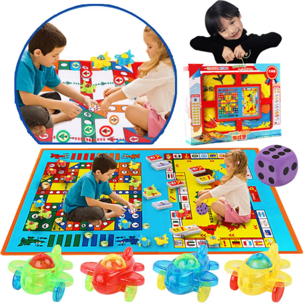 Children Game Carpet Crawling Mat Eva Game Flying Chess Mat Double-Sided Single-Sided Big Rich Strong Hand Million Taxi Aircraft