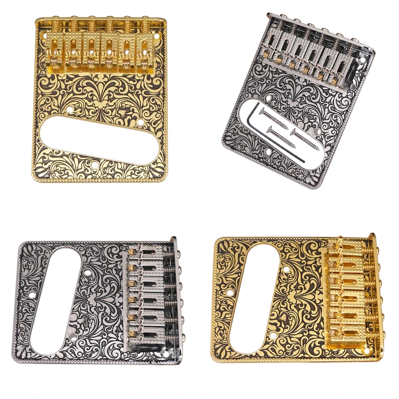 

Roller Saddle Bridge with Single Coil Pickup Hole for Tele TL Guitar Parts