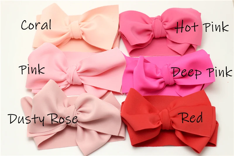 Baby Accessories cute	 Oversize Bow Baby Girls Winter Headwrap Hariband Scuba Cotton Wide Headwrap for Newborn Infant Bowknot Turbante Bebe Headband Baby Accessories luxury	