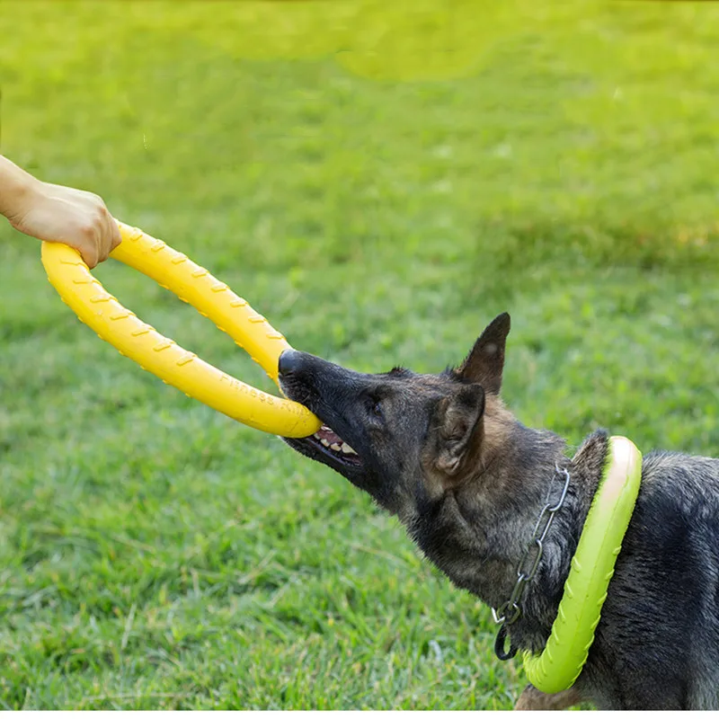 Extra Large 18/28cm Pet Flying Discs EVA Dog Training Ring Puller Resistant Bite Floating Toy Puppy Outdoor Interactive Game