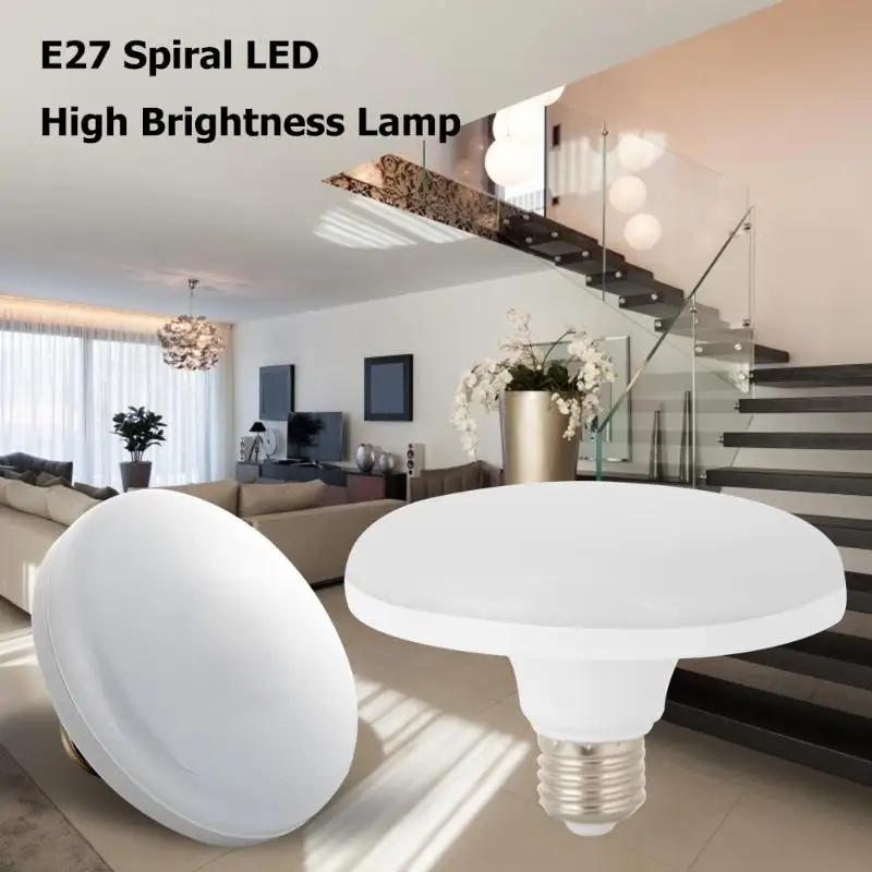 

20W 30W 40W E27 LED Light Bulb Waterproof Energy Saving Super Bright Flying Saucer Shape White Lamp Indoor Lighting