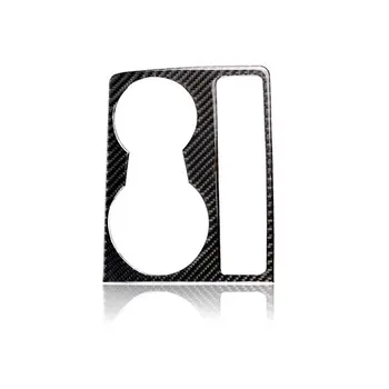 

Car Styling Carbon Fiber Trim Cup Holder Decorative Frame Decal Cover Sticker Cover For A5 A4 B8 2009-2015