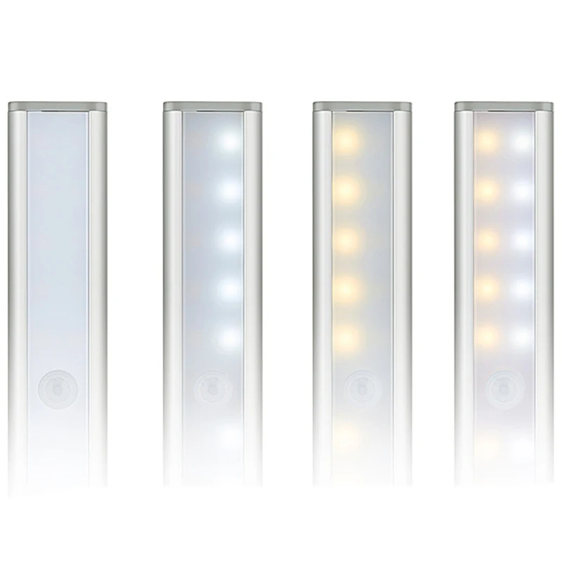 Under Cabinet Lighting, Closet Light 20 Leds 3 Packs, Wireless Rechargeable Cabinet Lights, Magnetic Under Counter Lighting,Sens