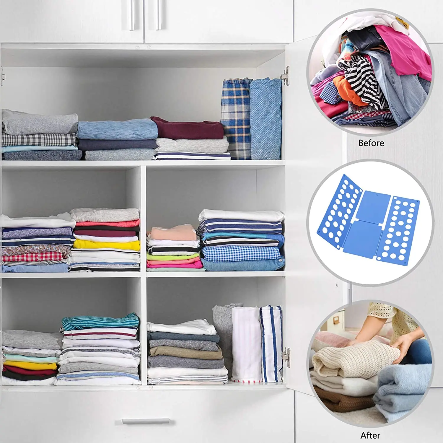 Magic Clothes Folder Adult Kids T Shirts Clothes Organizer Fold Save Time Quick Folding Board Holder