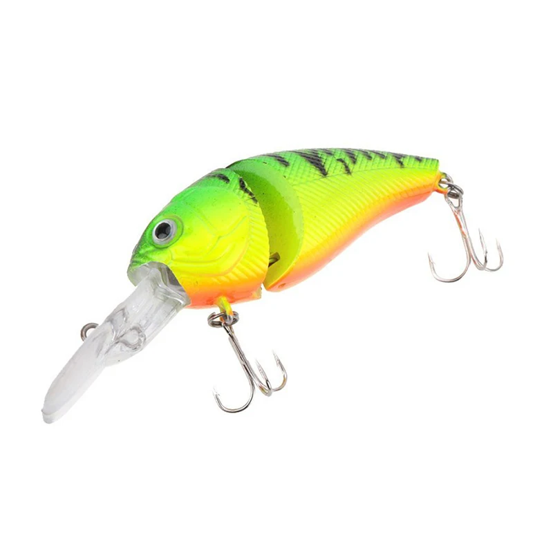 

14 g 8.5 cm 2 Joint Hard Lure Crankbait Treble Hook Tackle Lure Real life-like
