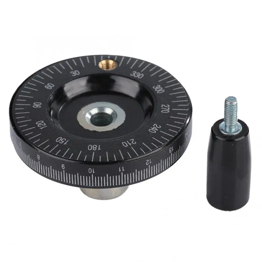 1Pcs 8x63mm Solid Round Bakelite Scale Milling Handle Handwheel CNC Lathe Grinder Machinery Accessaries Hand Wheel
