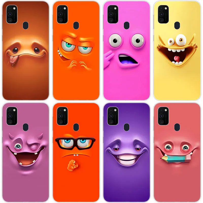 Мультяшный милый мягкий чехол для Samsung Galaxy M11 M12 M21 M30S M31S M32 M51 A5 2017 A6 A7 A8 A9 J2 Core J6 Plus J8