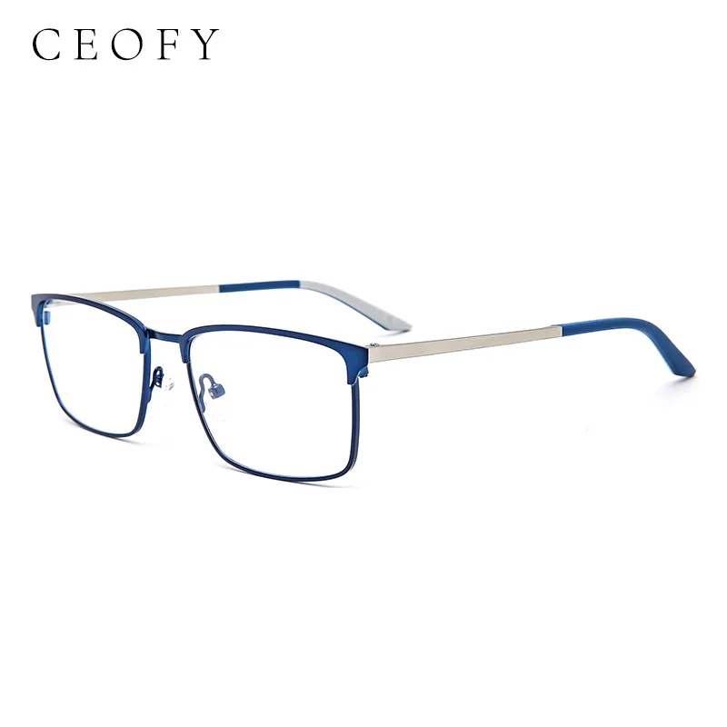 Eyeglasses Frames Glasses Frame Eyewear Men Square Myopia Metal