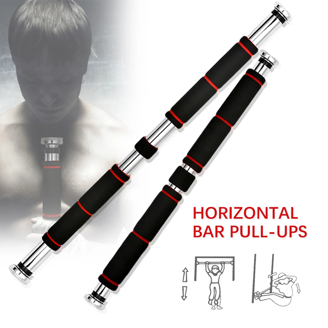

Door Horizontal Bars Gym Fitness Equipment Adjustable Home Exercise Workout Chin Pull Up Bar Sport Fitness Sit-Ups