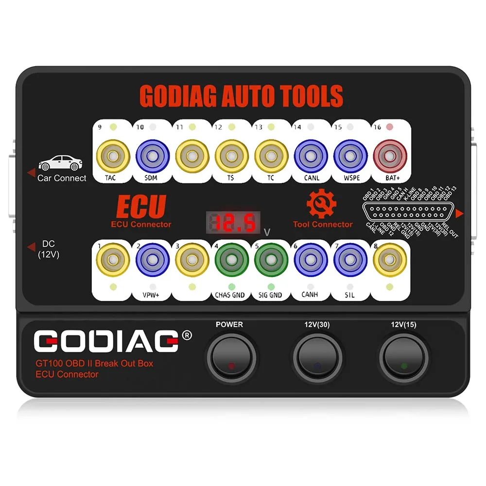 GODIAG GT100 AUTO TOOLS OBD II Break Out Box ECU Connector Plus Test Platform For BMW FEM / BDC / CAS4 CAS4+ Programming car obd adapter
