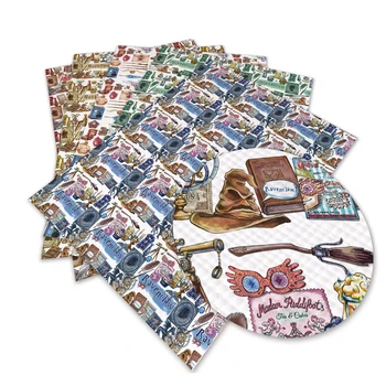 

2020 Leather Fabric Cartoon Printing Synthetic Pu Artificial Leather L1721 30cm*136cm