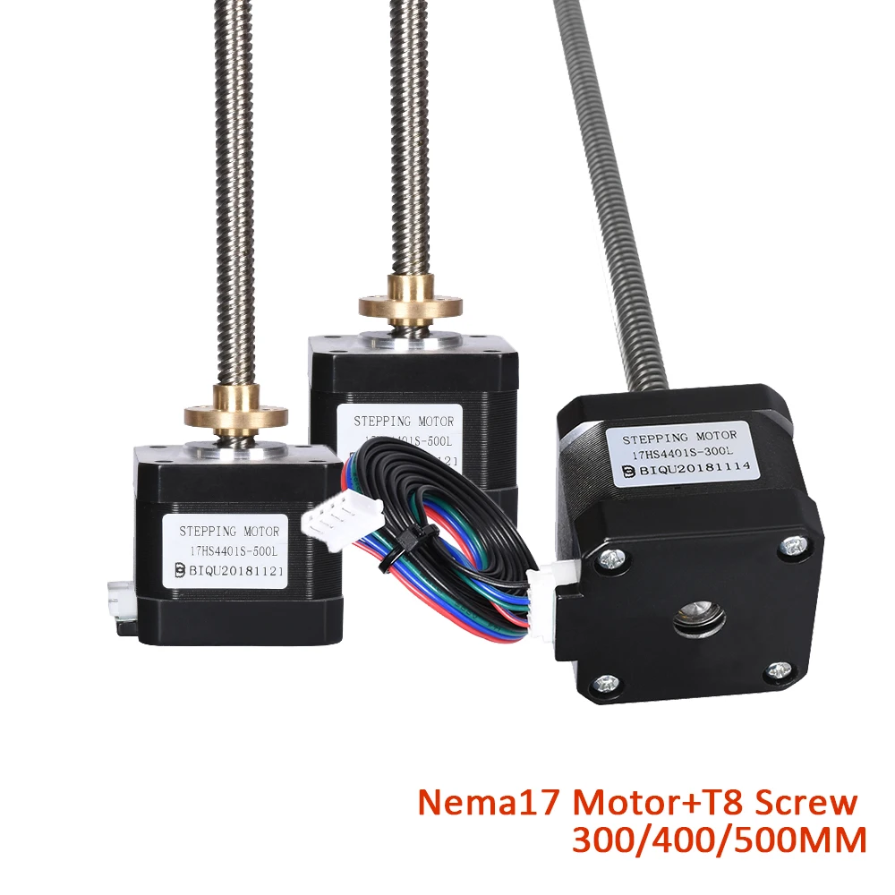 Шаговый двигатель Nema17 комплект свинцовых винтов T8 Медная гайка 17HS4401S высота 40 мм