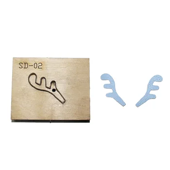 

Lychee Life DIY Antler Wooden Template Leather Cutting Die Leather Craft Knife Punching Antler Cutting Mould