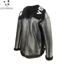 Новинка, зимняя мужская куртка-бомбер из овечьего меха, натуральная кожа, овчина, Двустороннее пальто из овчины, большие размеры, куртка из натуральной кожи