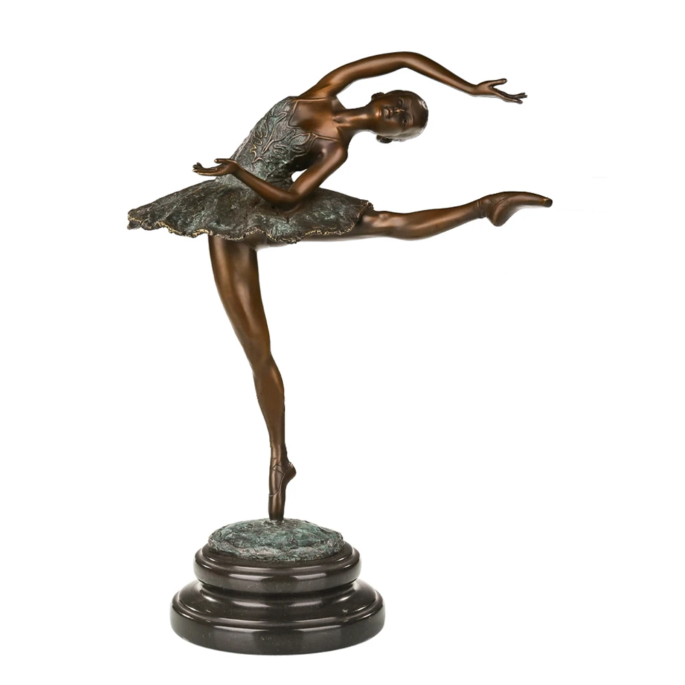 Ballet Statue Bronze Young Girl Dancing Sculpture Modern Figurine Ballerina Gorgeous Home Decoration Gifts|birthday present cartoon|birthday present femalebirthday present male AliExpress