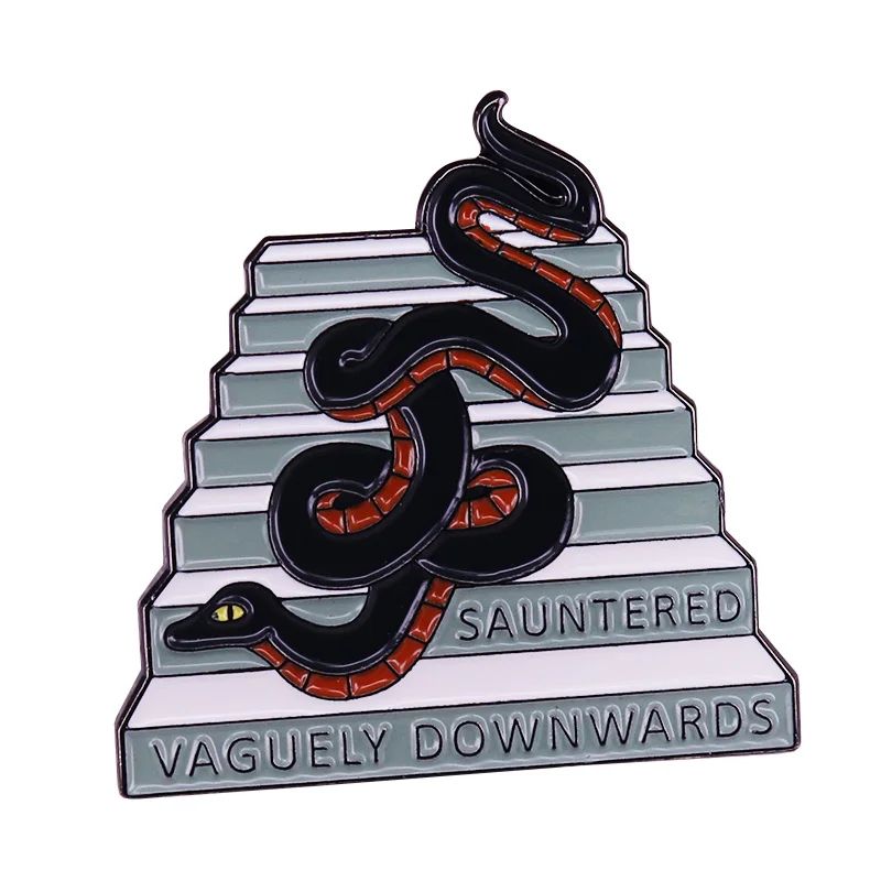 Crawly pin fall from Heaven the snake that tempted Eve in the Garden of Eden brooch